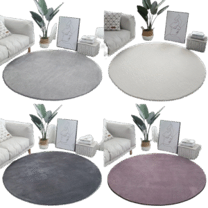 Fluffy Carpet Round Floor Mat Tatami Rugs