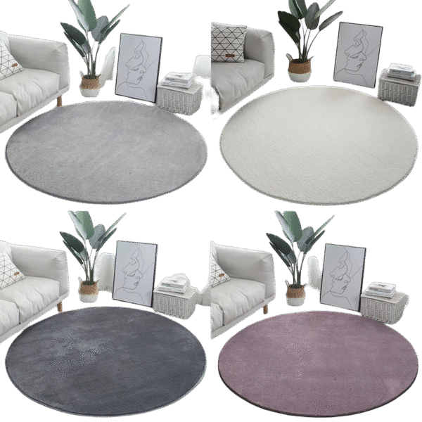 Fluffy Carpet Round Floor Mat Tatami Rugs