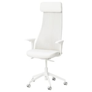 Office chair with armrests white