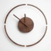 Aesthetic Wooden Clock Modern Silent Digital